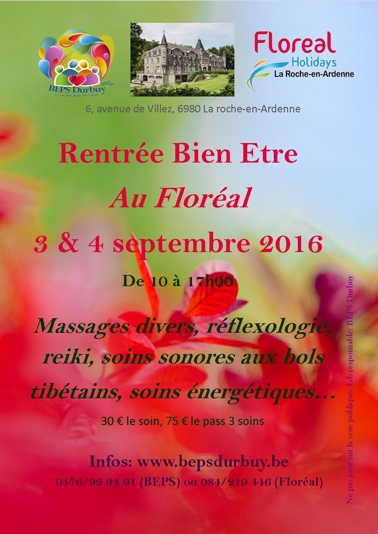 rentrée BE floréal 2016